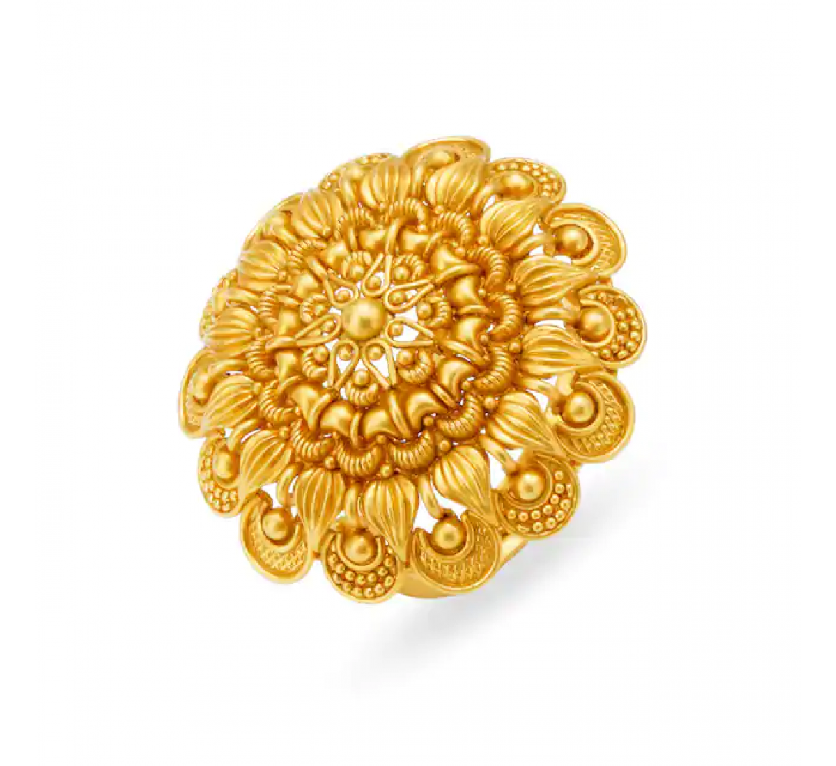 18k Gold-Accented Classic Sterling Silver Cocktail Ring - Golden Legend |  NOVICA