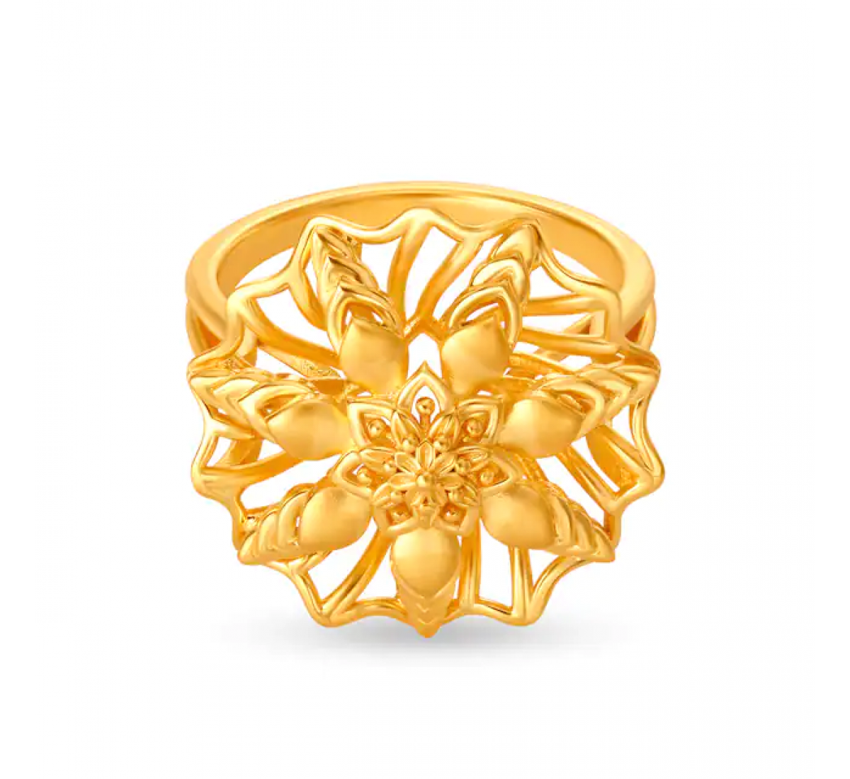 Palatial Floral Gold Ring