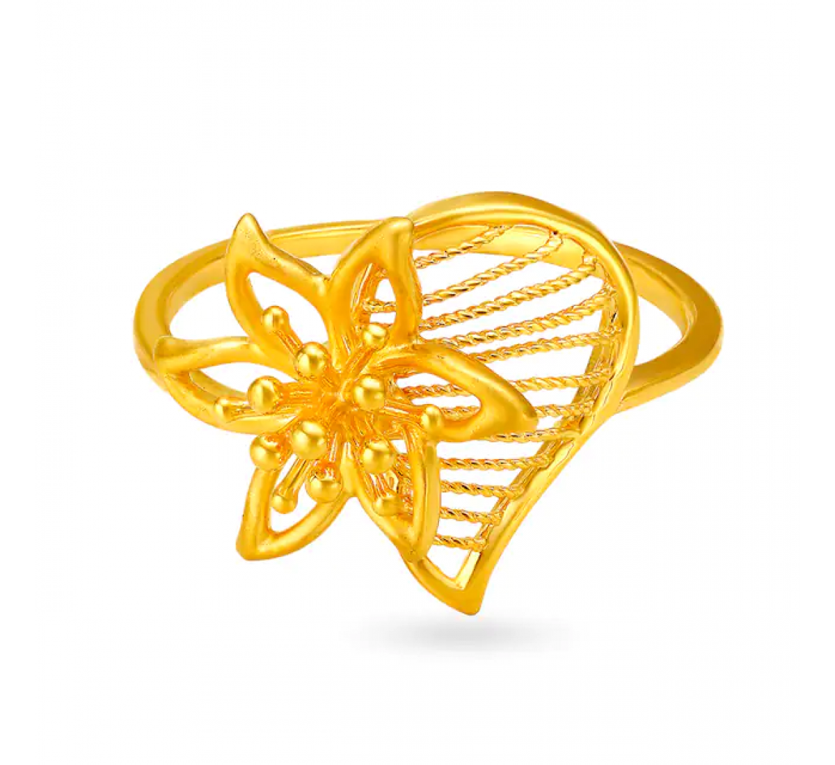 Dazzling Flower Gold Ring