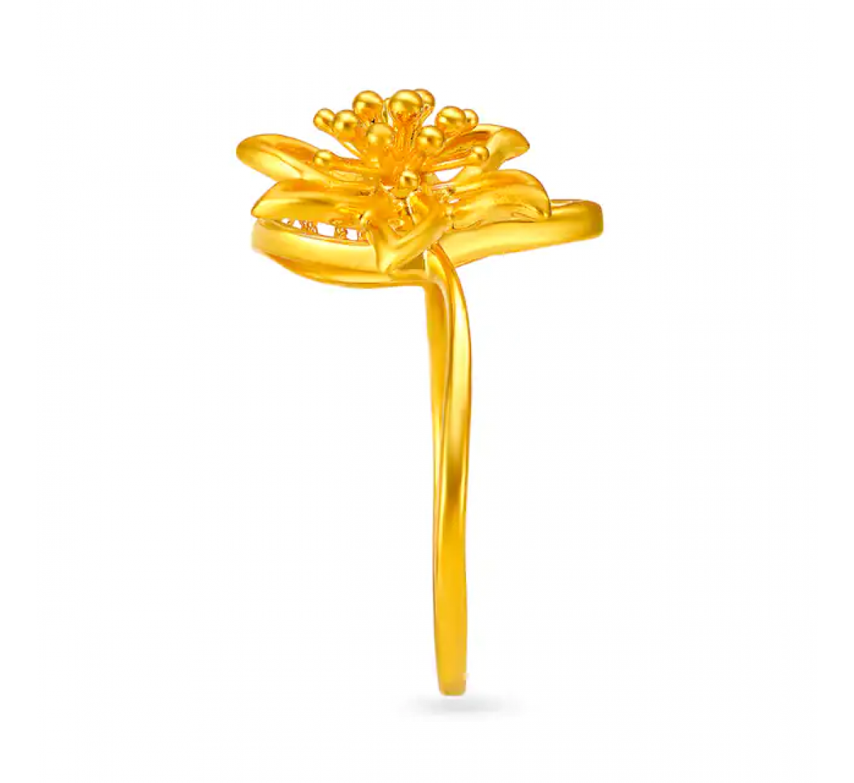 Dazzling Flower Gold Ring