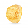 Grand Engraved Gold Ring