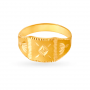 Captivating Gold Engraved Ring