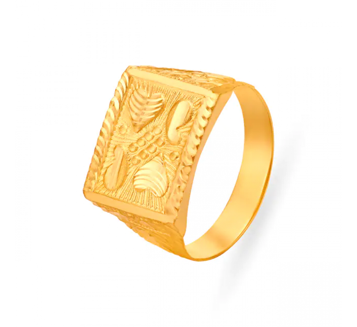 Heart Design Gold Ring