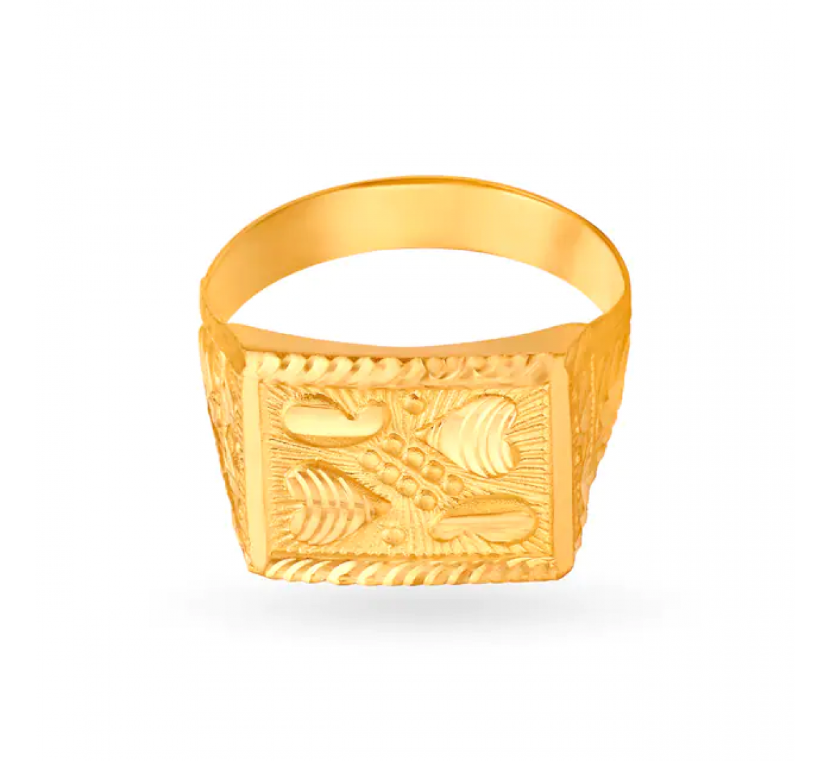 Heart Design Gold Ring