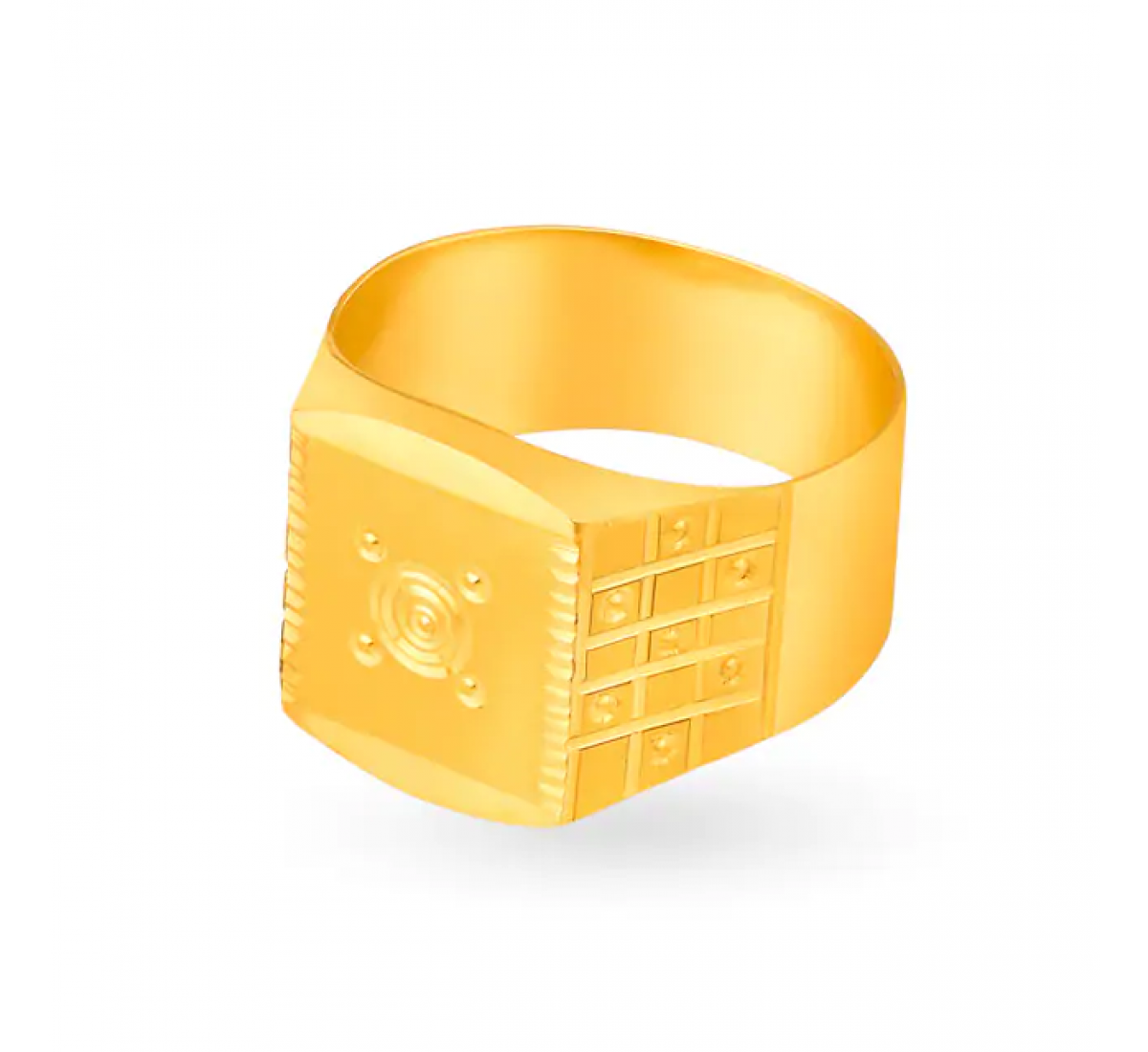 Abstract Gold Embossed Ring