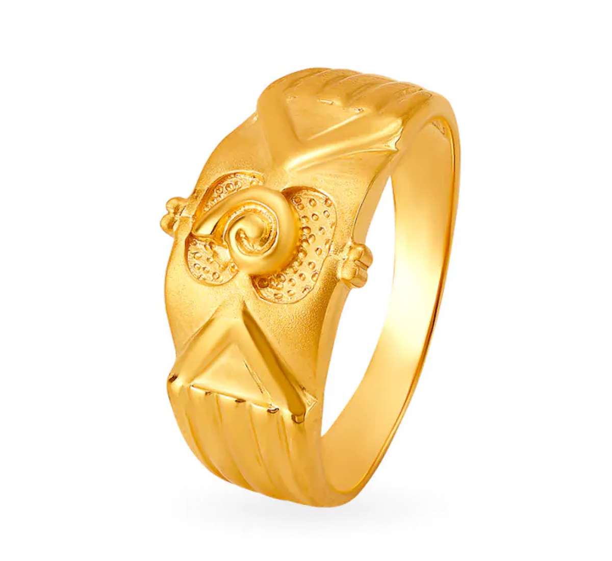 Regal Gold Spiral Ring