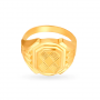 Intriguing Gold Octagonal Ring