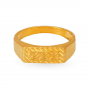 Rectangle Pattern Gold Ring