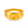 Sleek Geometric Gold Ring