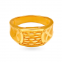 Modernistic Gold Square Ring