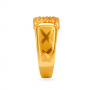 Modernistic Gold Square Ring