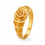 Nolan Ship Wheel Gold Ring