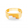 Spinel Gold Geometric Ring