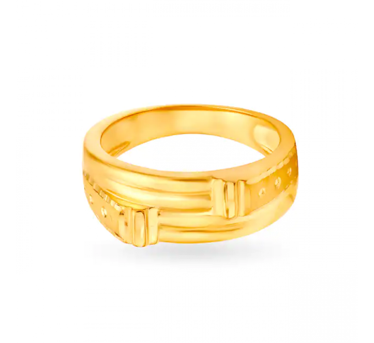 Bold Gold Geometric Ring