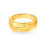 Bold Gold Geometric Ring