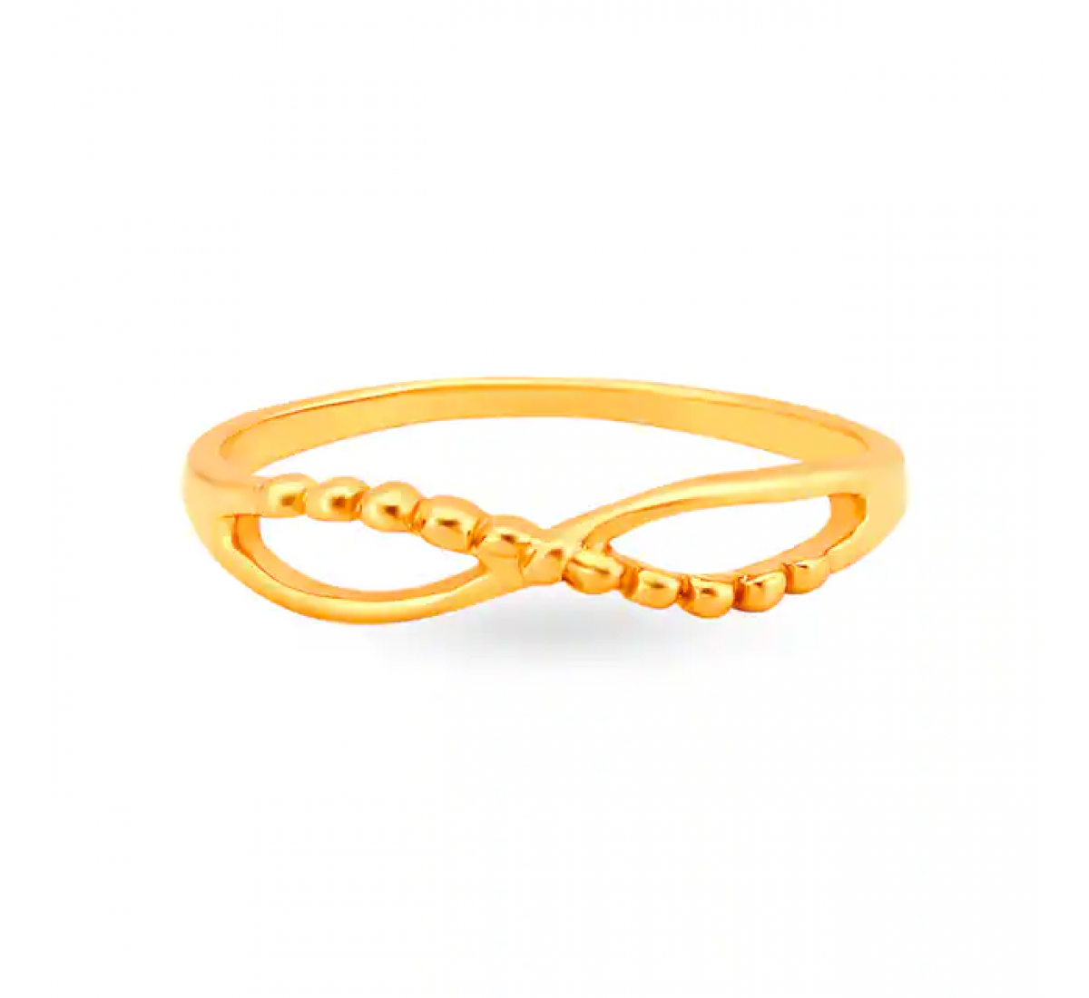 Elegant Intersecting Gold Ring