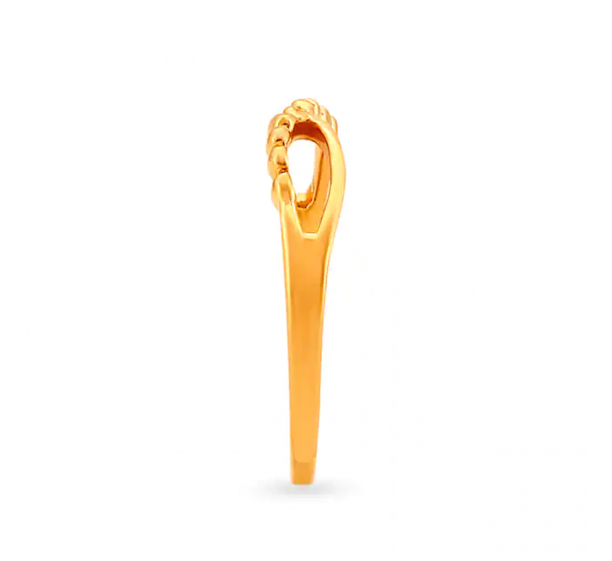 Elegant Intersecting Gold Ring