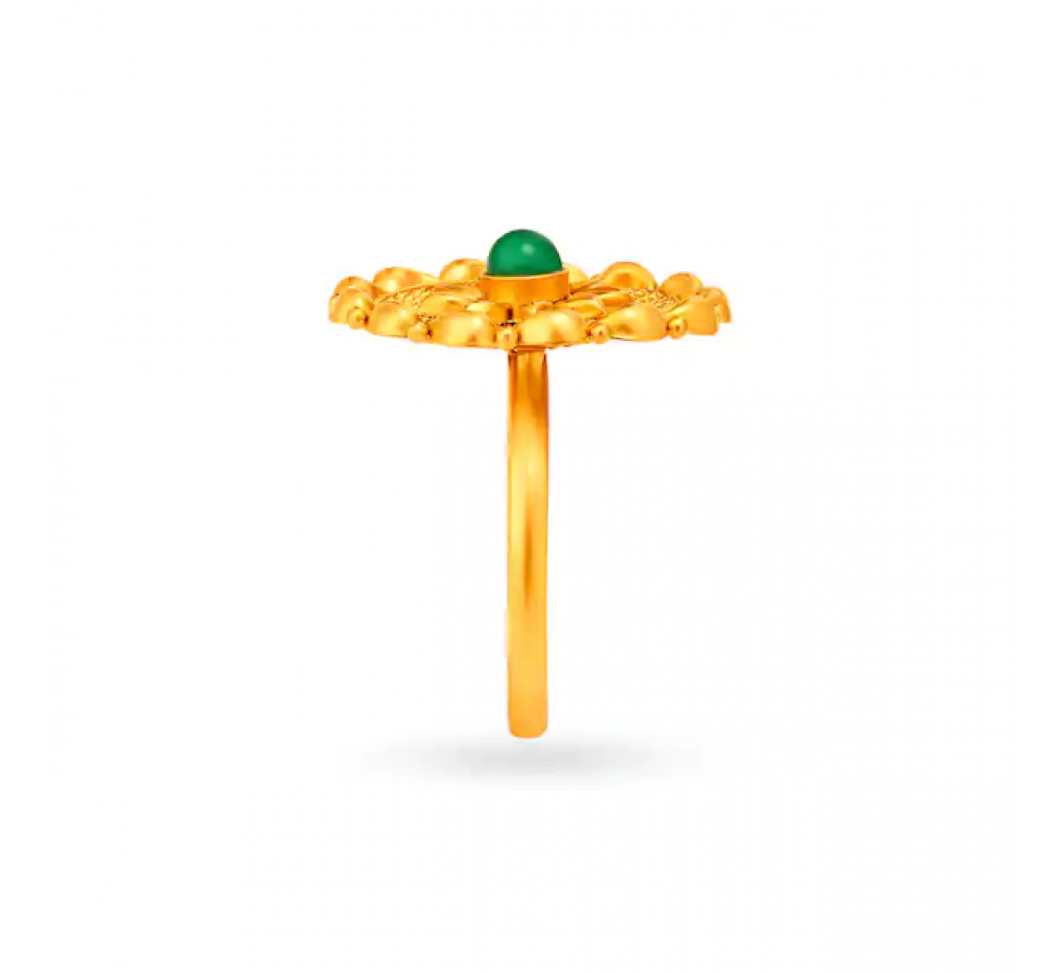 Lava Floral Cocktail Gold Ring