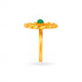 Lava Floral Cocktail Gold Ring