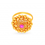 Elegant Floral Gold Ring