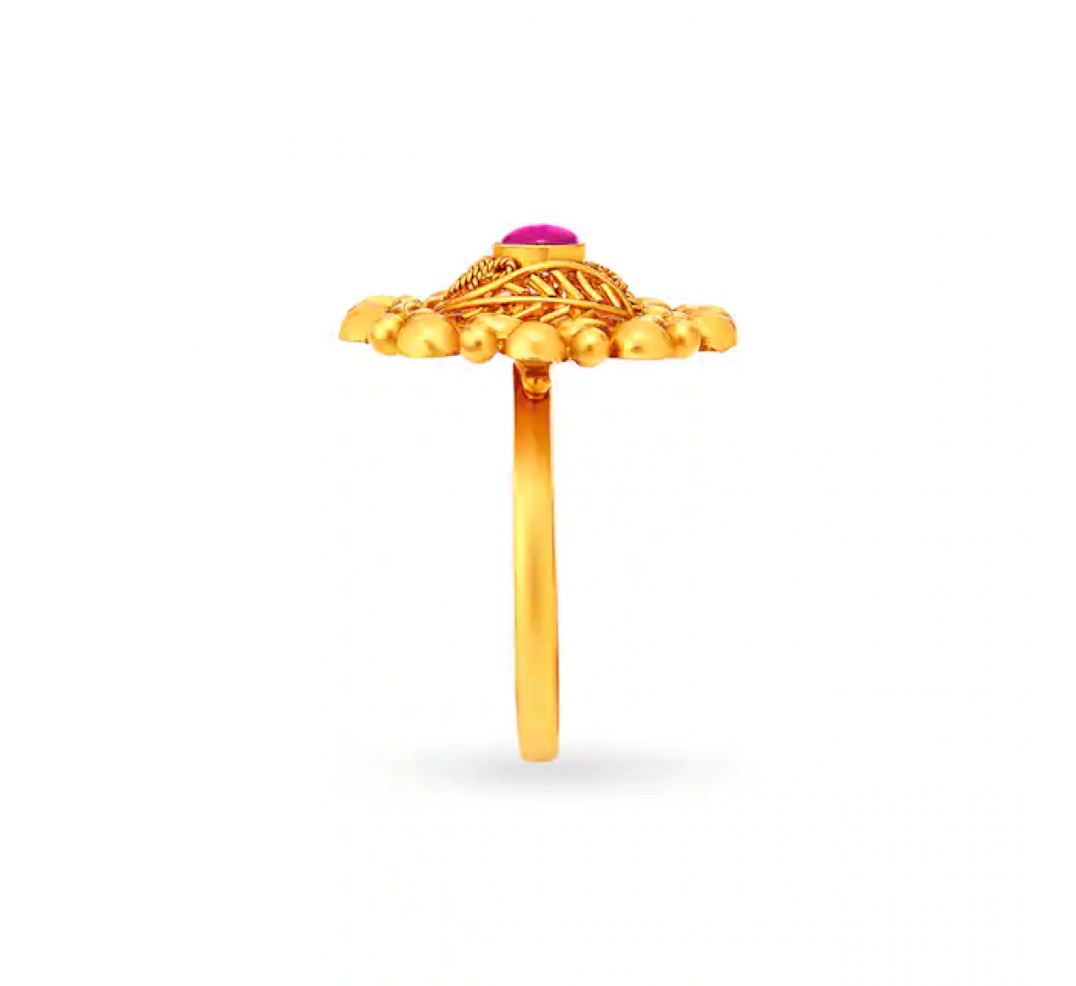 Elegant Floral Gold Ring