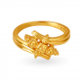 Elaborate Banded Gold Ring