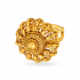 Majestic Gold Floral Ring