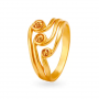 Decorative Gold Floral Ring