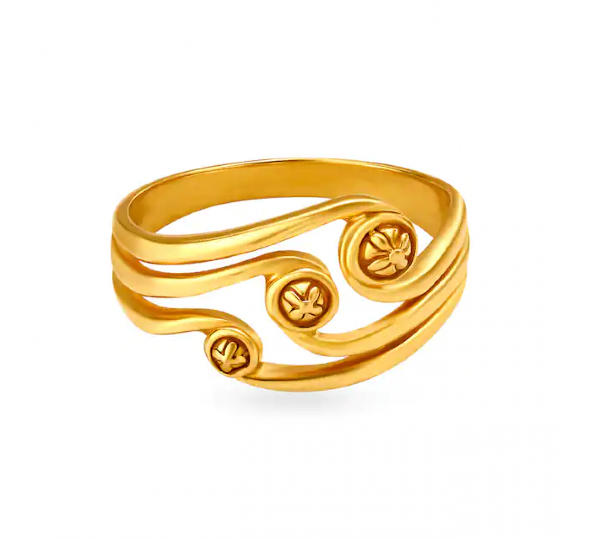 Decorative Gold Floral Ring