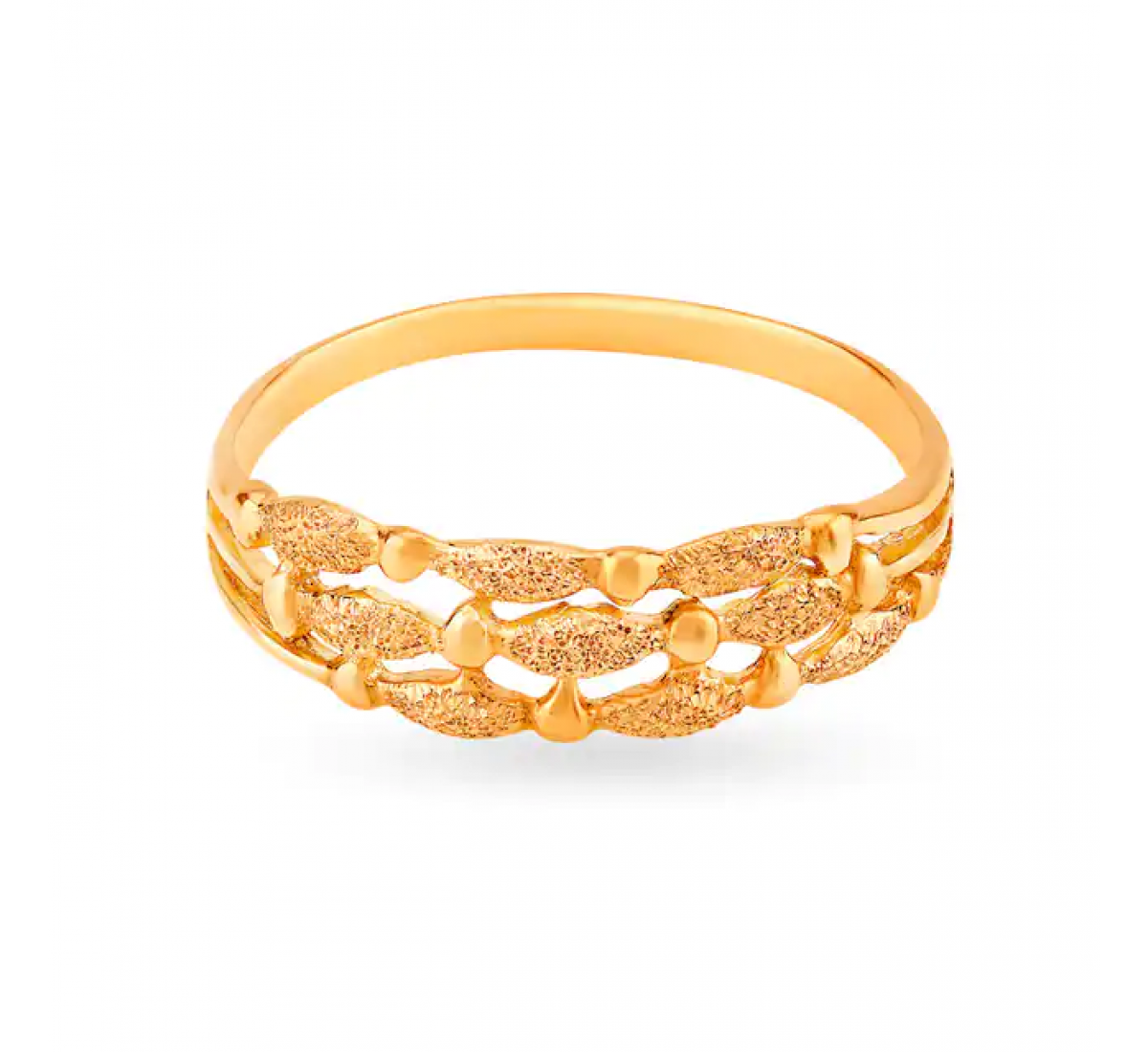 The Regal Three Layered Gold Ring