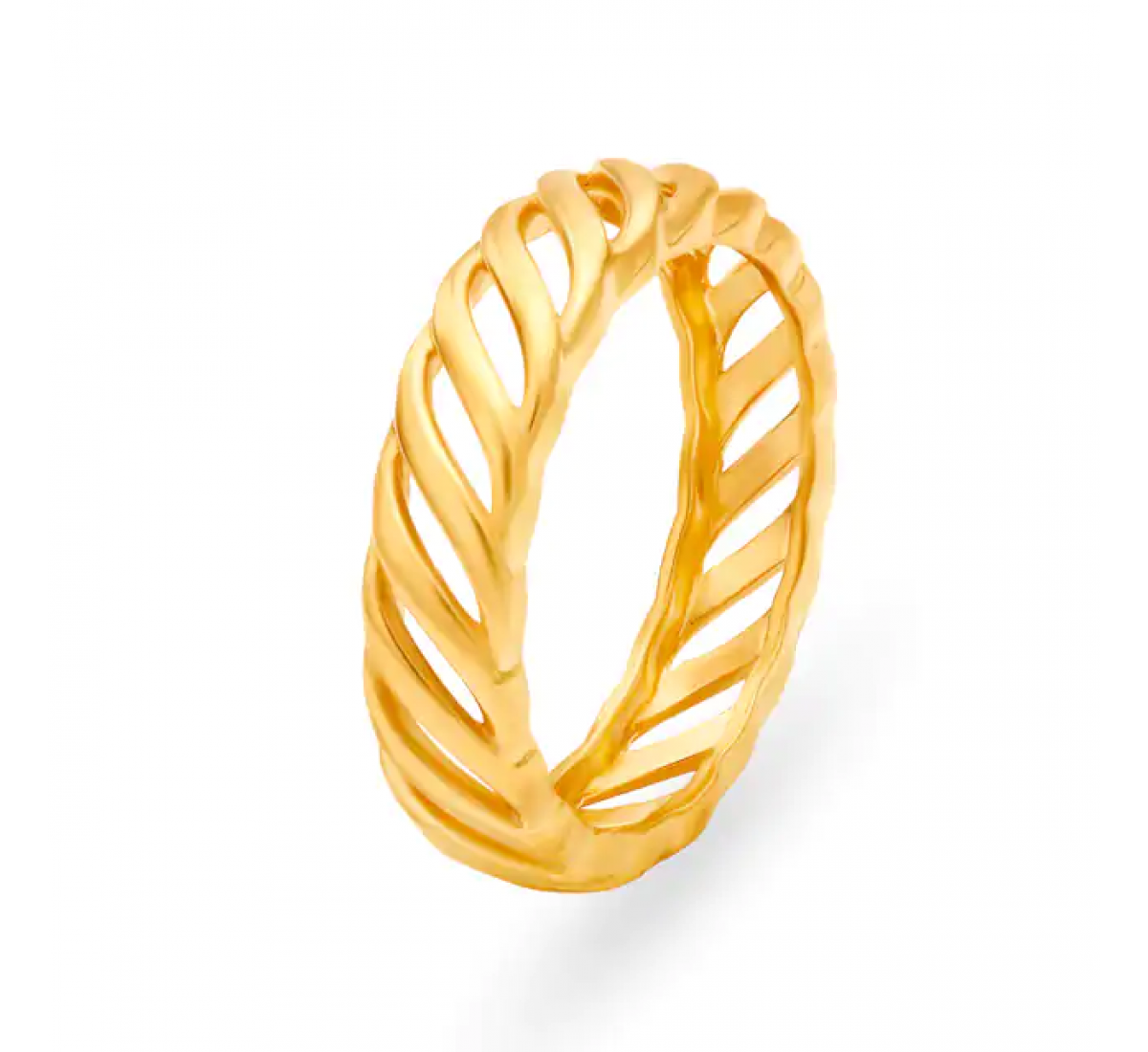 Stylish Elegant Gold Mesh Ring