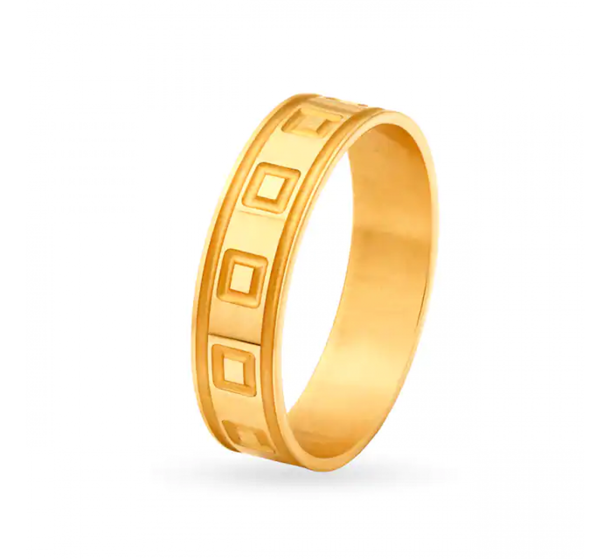 Flynn Gold Geometric Band Ring