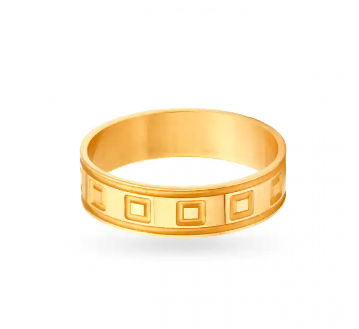 Flynn Gold Geometric Band Ring