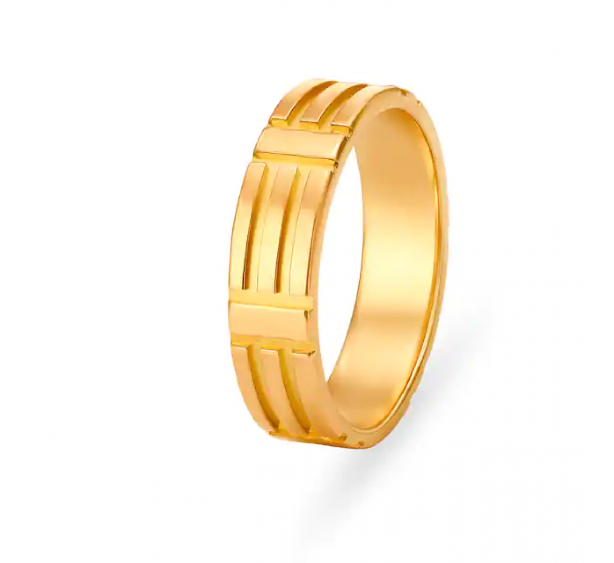 Splendid Gold Ridged Ring