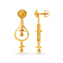 Marvellous Drop Gold Earrings