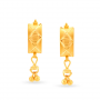 Rectangular Gold Drop Earrings