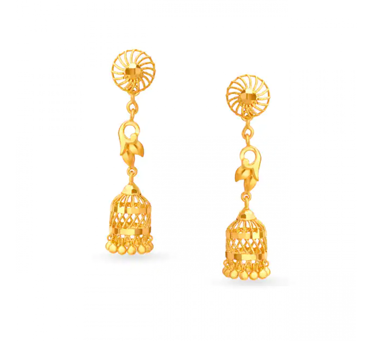 Luxurious Jhumka Gold Earrings