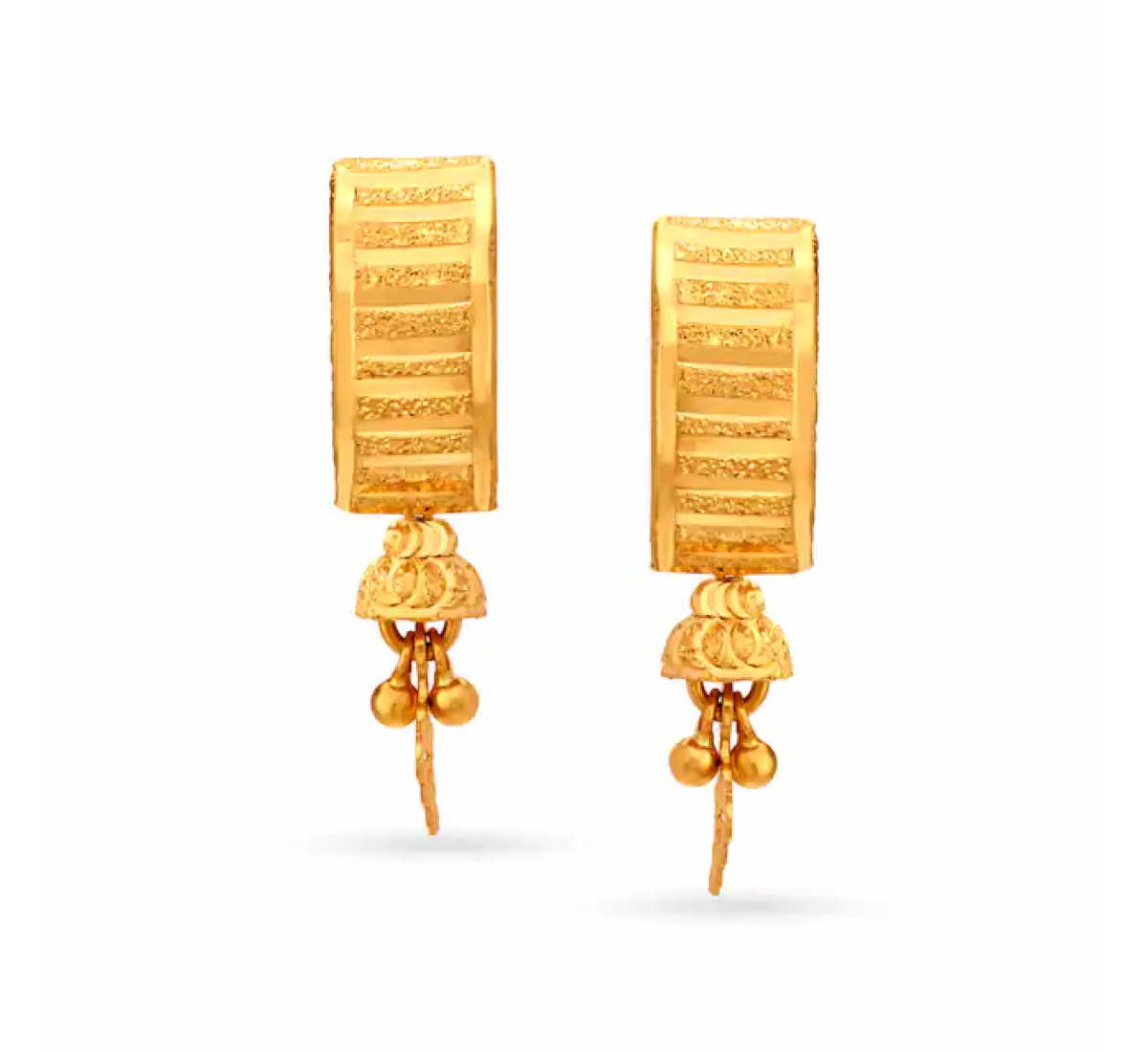 Striking Hoop Gold Earrings