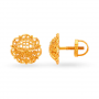 Ulric Gold Beaded Floral Studs