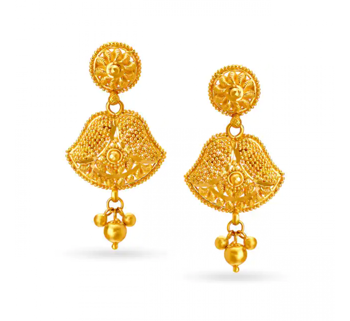 Majestic Gold Beaded Drops
