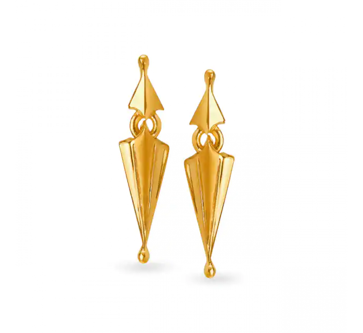 Artistic Gold Pointed Drops