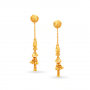 Bewitching Drop Gold Earrings