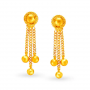 Xaray Drop Gold Earrings