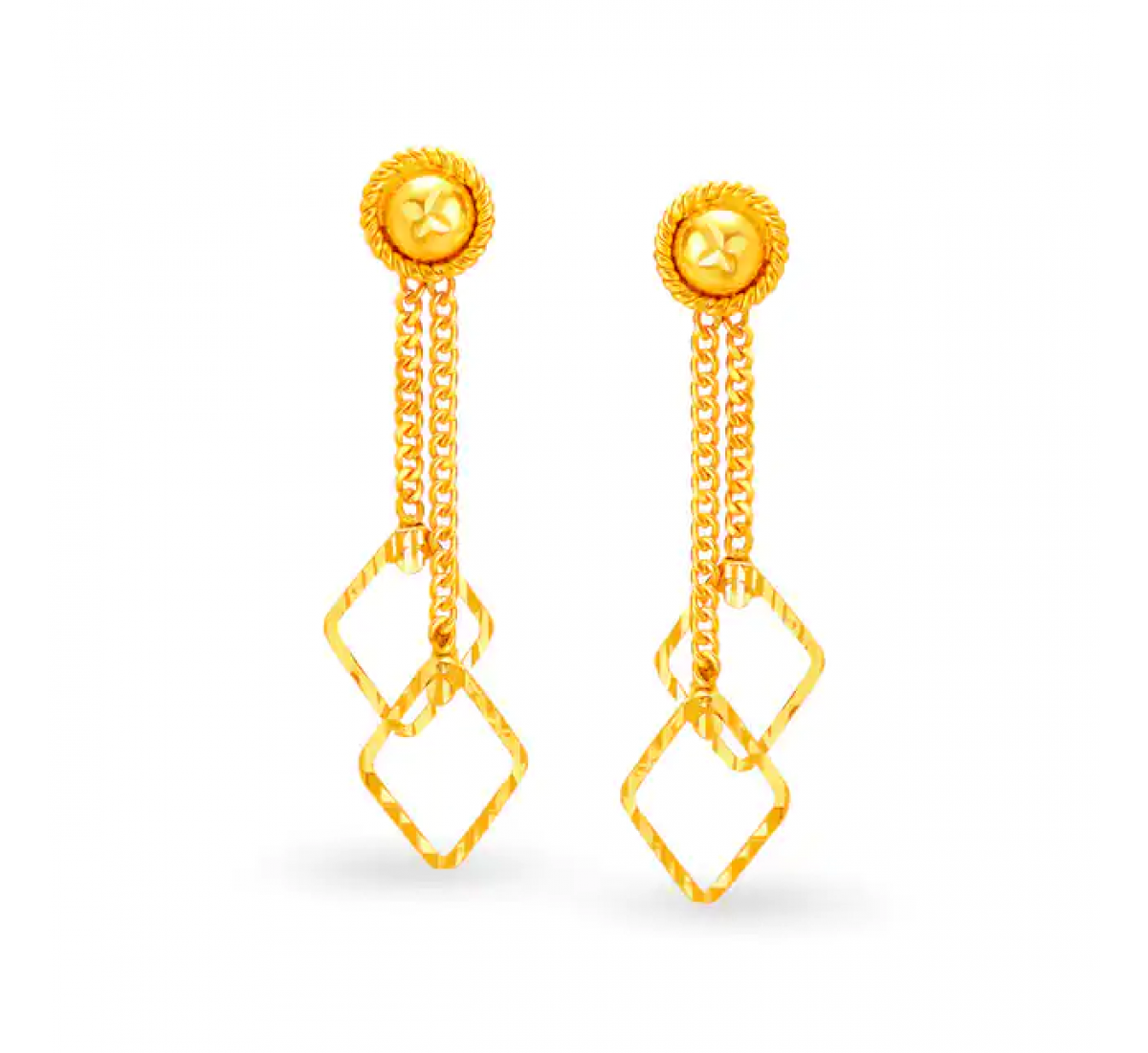 Quinnell Drop Gold Earrings