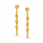 Dewdrop Drop Gold Earrings