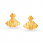 Suave Fancy Seashell Gold Stud