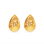 Gold Laser Cut Teardrop Stud