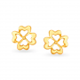 Graceful Floral Gold Stud