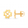 Graceful Floral Gold Stud