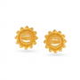 Opulent Floral Gold Stud